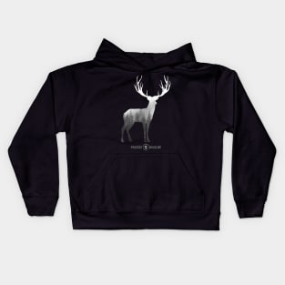 Protect Wildlife - Nature - Deer Silhouette Kids Hoodie